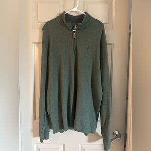 johnnie-O Forest Green Zip-Up Sweater